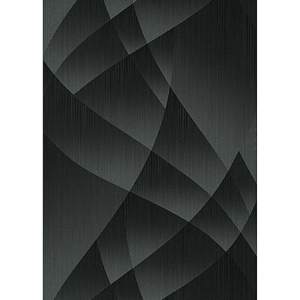 Guido Maria Kretschmer Vliestapete Lumina 10,05 m x 0,53 m Schwarz günstig online kaufen