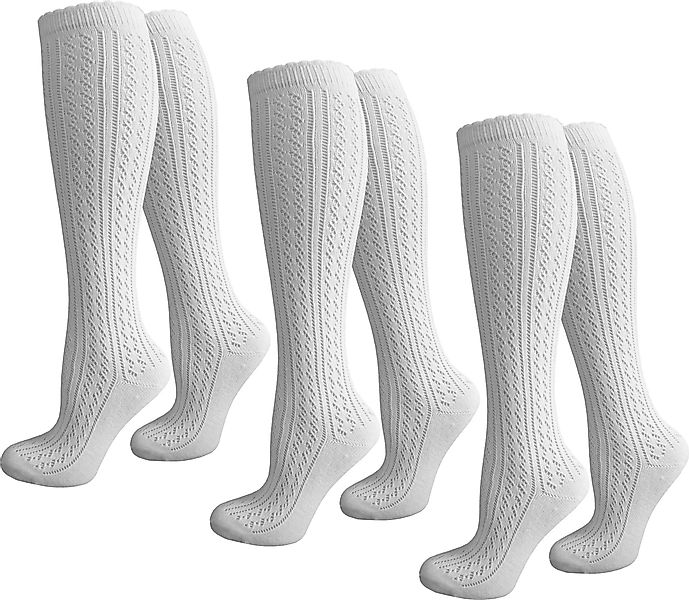 normani Trachtensocken 3 Paar Trachten-Kniestrümpfe (Set, günstig online kaufen