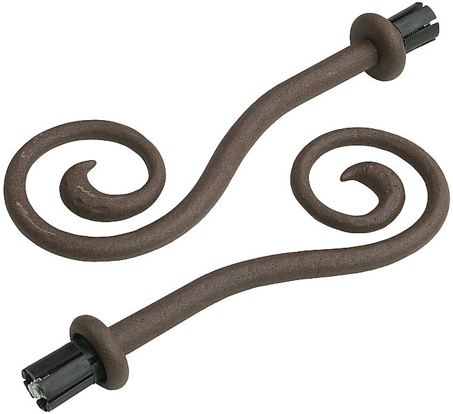 Liedeco Gardinenstange "Esp Spirale" Ø 16 mm 1 läufig-läufig Fixmaß 1-läufi günstig online kaufen
