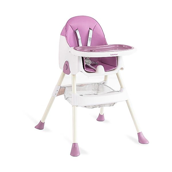 IKIDO Kinderklappstuhl Baby-Klapphochstuhl mit doppeltem Tablett günstig online kaufen