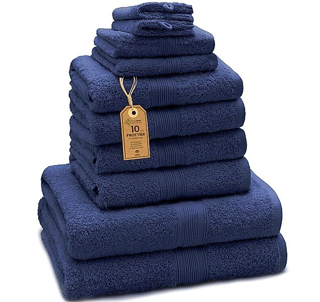 NatureMark Handtuch Set 10 tlg. Frottier Handtuch-Set, 100% Baumwolle (10-S günstig online kaufen
