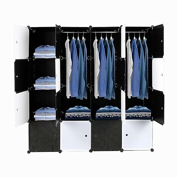 VINGLI Kleiderschrank DIY Regalsystem Steck Regal günstig online kaufen