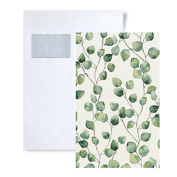 PROFHOME 1 MUSTERSTÜCK S-370441-GU DIN A4 MUSTER der Floral Tapete günstig online kaufen
