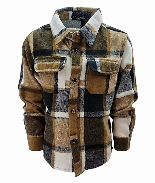 Fashion Boy Flanellhemd Flanellhemd kariertes Hemd Holzfällerhemd, JS117 günstig online kaufen