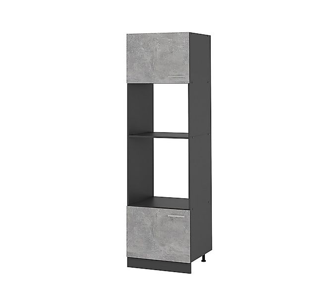 Vicco Mikrowellenumbauschrank R-Line, Beton/Anthrazit, 60 cm günstig online kaufen