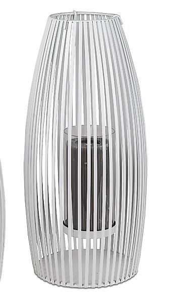 formano Windlicht Stäbe, mit Glaseinsatz, Weiß, günstig online kaufen