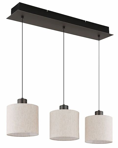 NOWA Hängeleuchte »THEA« LED-Modul 1 Stk. Warmweiß Hängelampe,schwarz,Leine günstig online kaufen