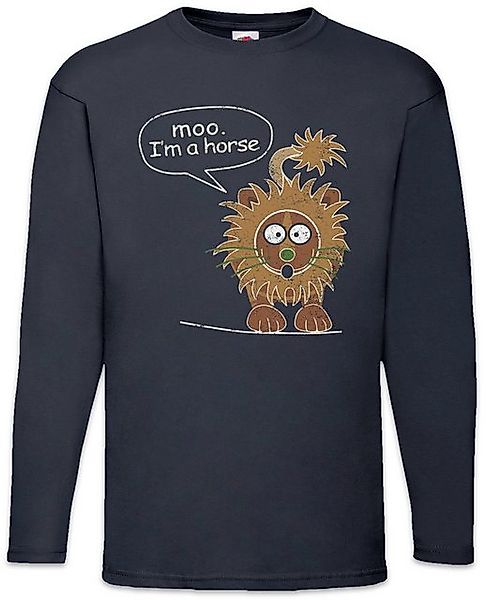 Urban Backwoods Langarmshirt Moo I'm A Horse Langarm T-Shirt Modern Fun Fam günstig online kaufen