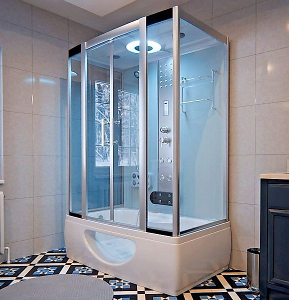 DEKO VERTRIEB BAYERN Whirlpool-Badewanne Luxus Komplettdusche+Badewanne günstig online kaufen