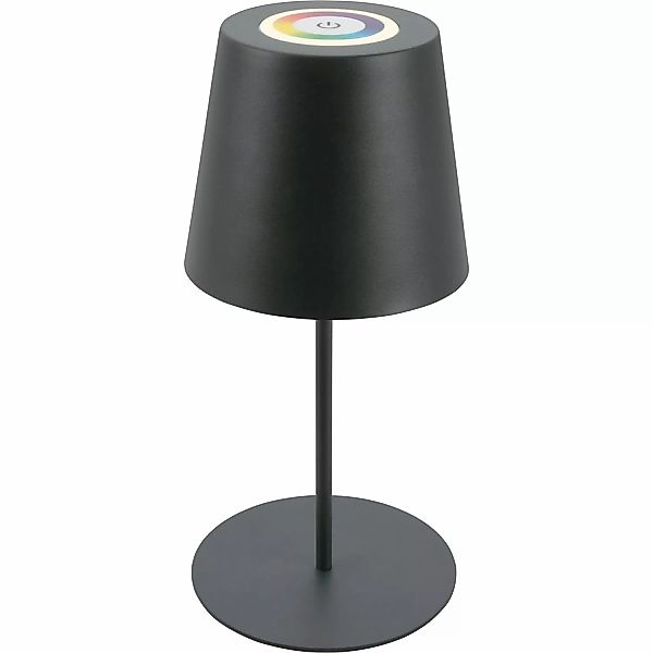 Brilo RGB/W Akku-Tischleuchte Anthrazit 2W günstig online kaufen