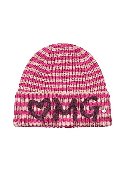 Codello Strickmütze Codello Mütze mit gestricktem Streifenmuster und OMG-Pa günstig online kaufen