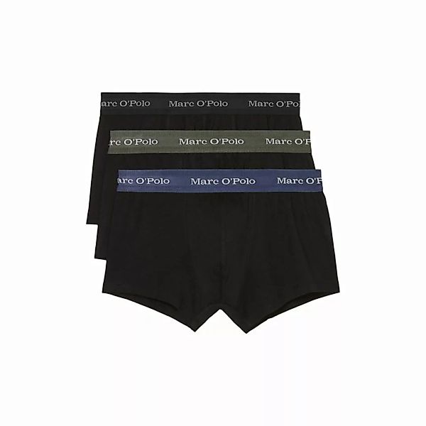 Marc O Polo Herren Boxer Shorts, 3er Pack - Trunks, Cotton Stretch Schwarz günstig online kaufen