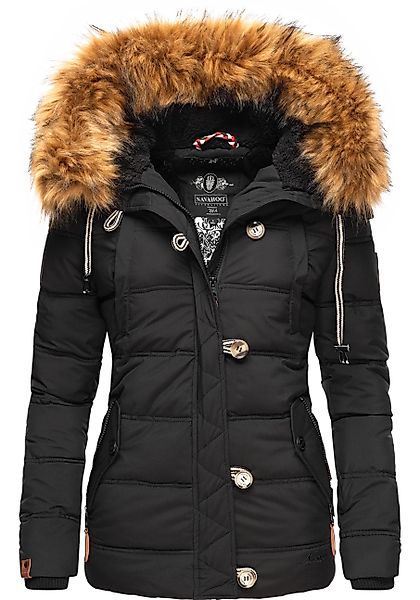 Navahoo Winterjacke "Zoja" mit Kapuze stylische Steppjacke mit Kunstpelz Ka günstig online kaufen