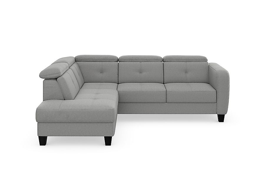 sit&more Ecksofa "Belluci L-Form", inklusive Federkern, wahlweise mit Bettf günstig online kaufen