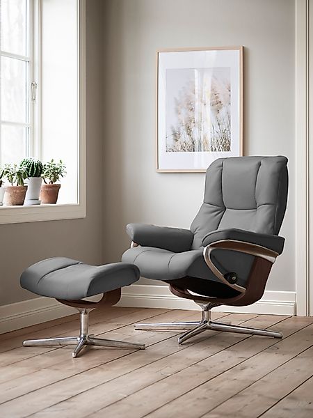 Stressless "Mayfair" Set, Relaxsessel mit Hocker, mit Hocker, mit Cross Bas günstig online kaufen
