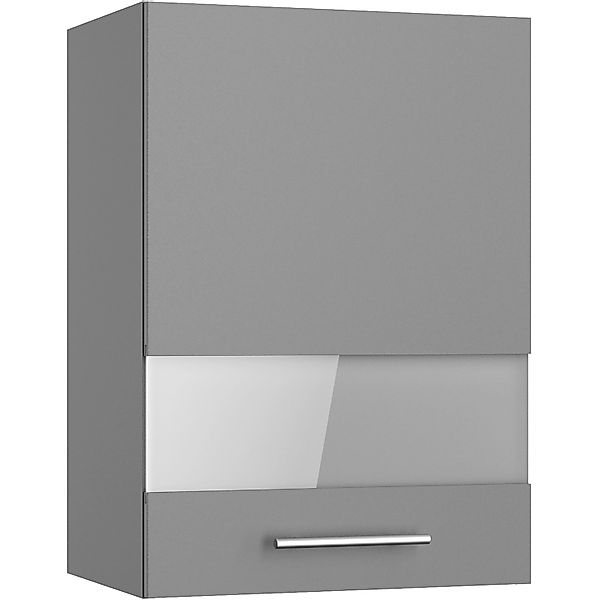 Optifit Küchen-Oberschrank mit Glassegment Mats825 50 cm Basaltgrau günstig online kaufen