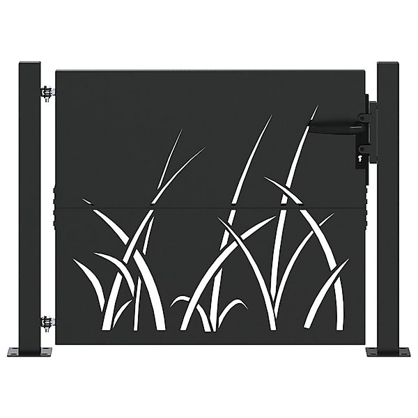 vidaXL Gartentor Gartentor Schwarz 105 x günstig online kaufen