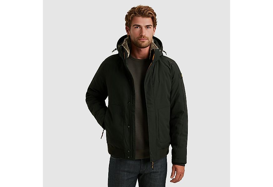 PME LEGEND Winterjacke mit abnehmbarer Kapuze und verdecktem Reißverschluss günstig online kaufen