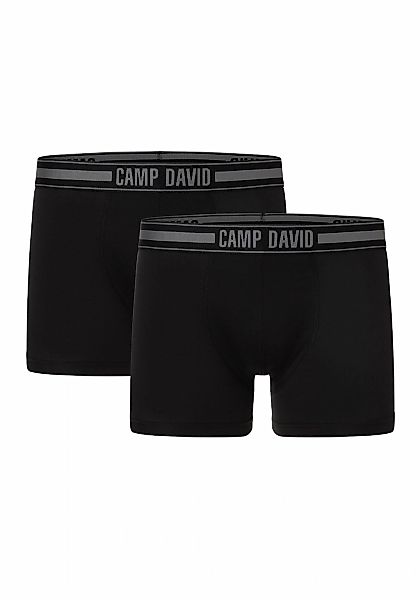 CAMP DAVID Boxershorts "casual" 2er Pack, mit elastischem Logo-Bund günstig online kaufen