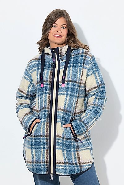 Laurasøn Outdoorjacke Karojacke Kapuze 2-Wege-Zipper günstig online kaufen