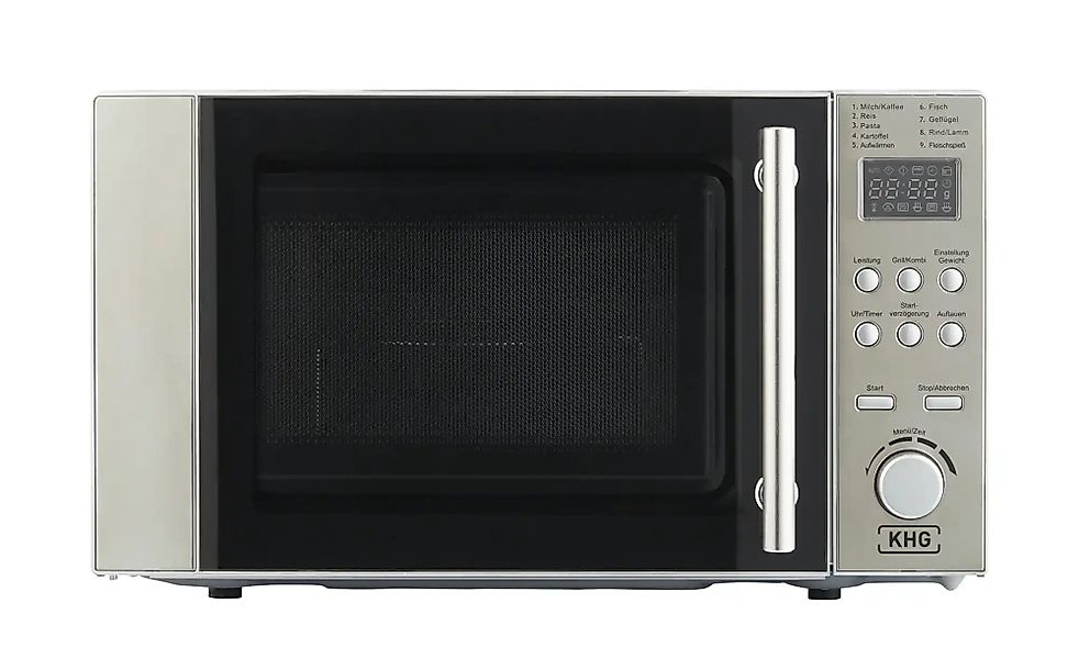 KHG Mikrowelle  MW-20.1GS ¦ silber ¦ Glas,Metall,Kunststoff ¦ Maße (cm): B: günstig online kaufen