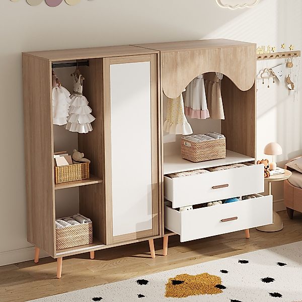 HAUSS SPOLE Kleiderschrank Kinderzimmer-Set Kinderschrank+Schiebetürenschra günstig online kaufen