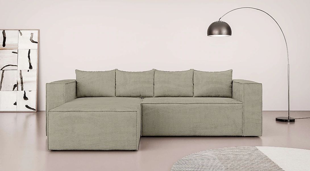 Home affaire Ecksofa "LINCOLNVILLE mit Bettfunktion und Bettkasten, Maße B/ günstig online kaufen