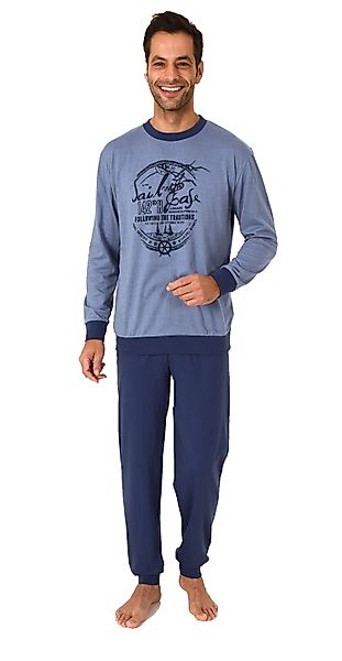 Normann Pyjama Herren Schlafanzug langarm mit günstig online kaufen