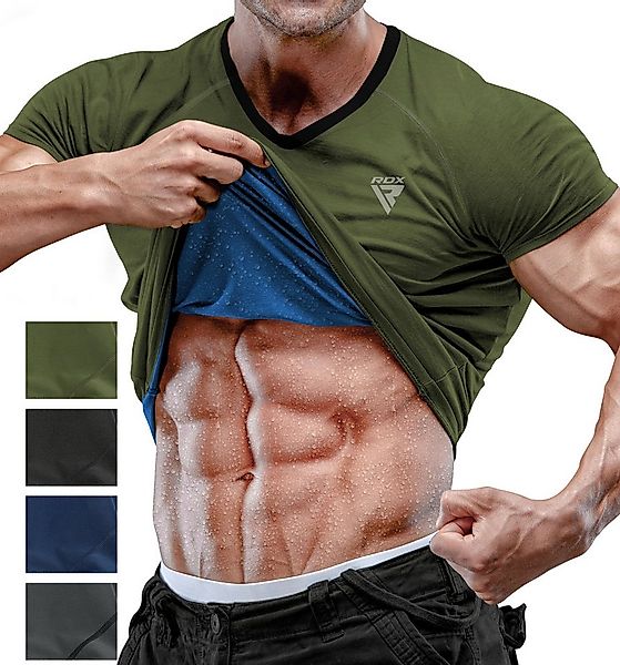 RDX Sports Kompressionsshirt RDX Herren Sauna Shirt – Schweißanzug Fitness günstig online kaufen