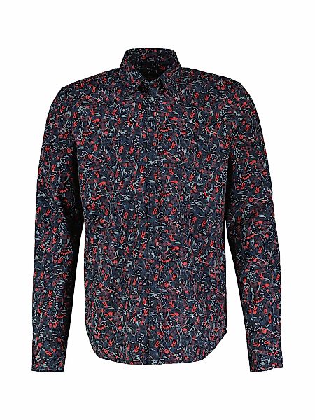 LERROS Langarmhemd "LERROS Floral-bedrucktes Herrenhemd mit Stretchanteil" günstig online kaufen