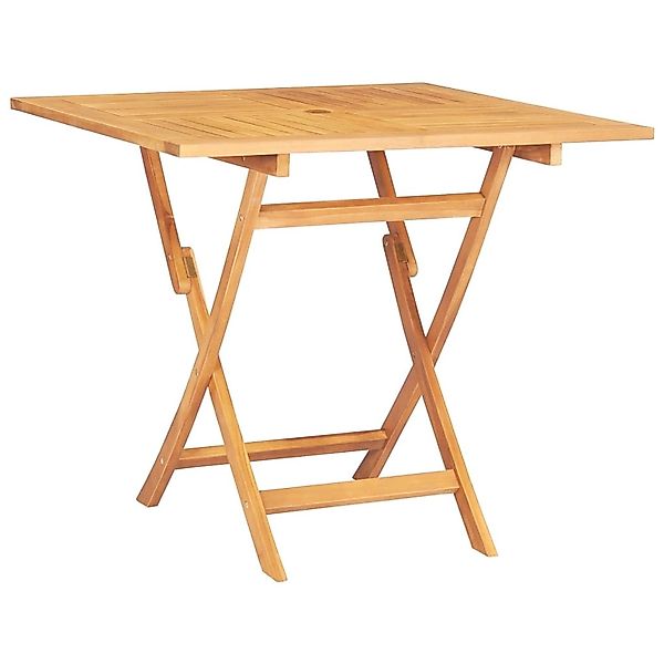 vidaXL Gartentisch Klappbar 85x85x76 cm Teak Massivholz 47419 günstig online kaufen