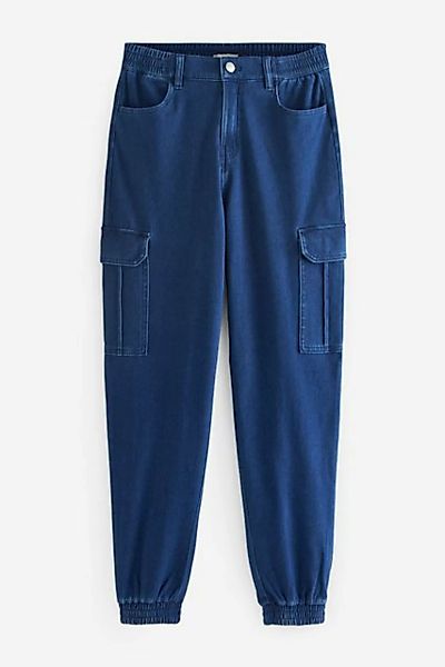 Next Jogg Pants Denim-Cargo-Jogginghose aus Jersey, Kurzgröße (1-tlg) günstig online kaufen