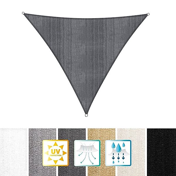 Lumaland Sonnensegel Sonnensegel dreieckig 5x5x5 m, günstig online kaufen