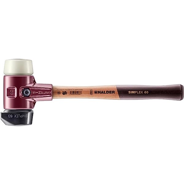 Halder Simplex Schonhammer Ø 60 mm Gummi   Nylon mit Standfuß und Termpergu günstig online kaufen