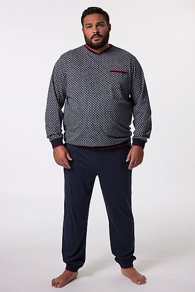 Men Plus Schlafanzug Men+ Schlafanzug Zweiteiler Bauchfit Langarm günstig online kaufen