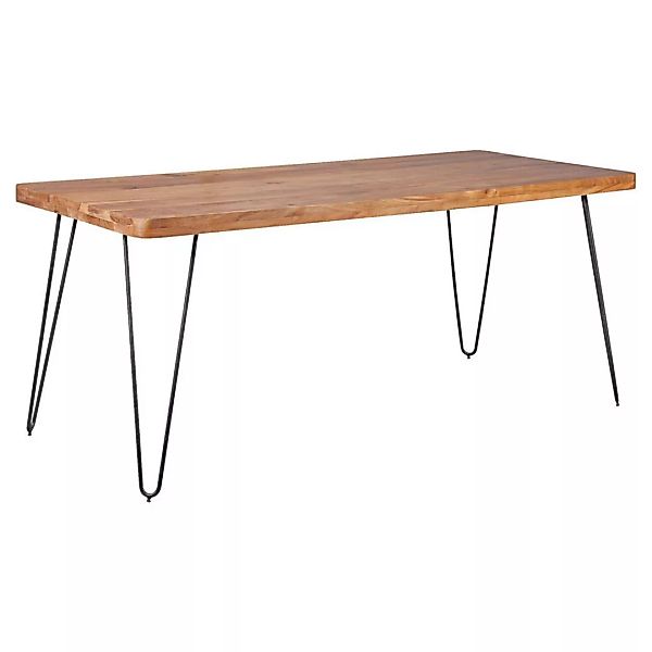 Esstisch BAGLI Massivholz Akazie 180 x 76 x 80 cm Esszimmer-Tisch Küchentis günstig online kaufen