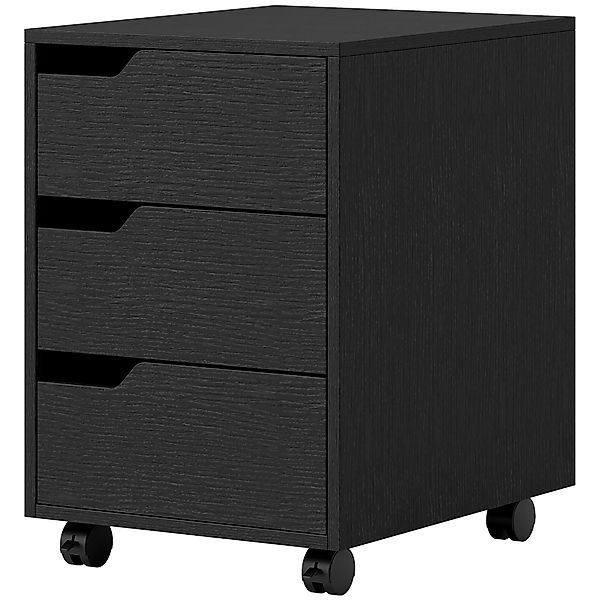 HOMCOM Rollcontainer, Büromöbel mit 3 Schubladen, Rollcontainer, für Dokume günstig online kaufen