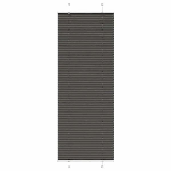 vidaXL Plissee Schwarz 70x200 cm Stoffbreite 69,4 cm Polyester 4015154 günstig online kaufen