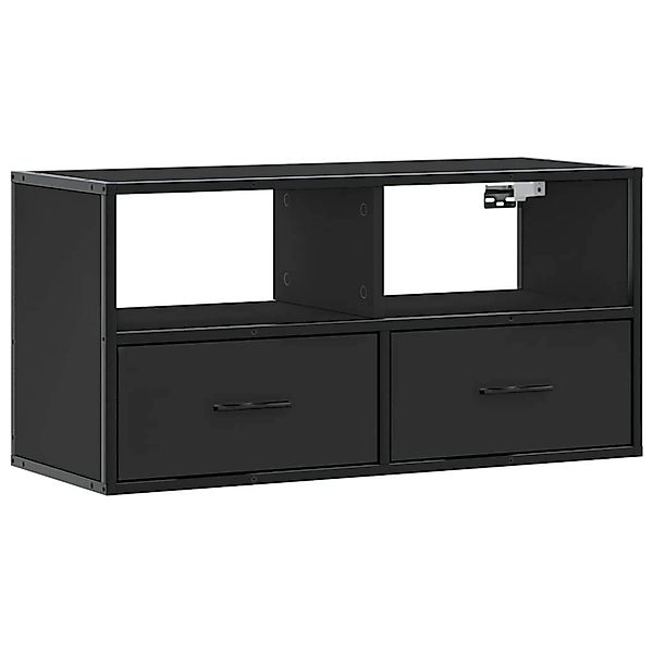 vidaXL TV-Schrank Schwarz 80x31x39,5 cm Holzwerkstoff und Metall 848919 günstig online kaufen