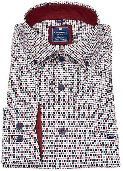 Redmond Langarmhemd Button-Down-Kragen günstig online kaufen