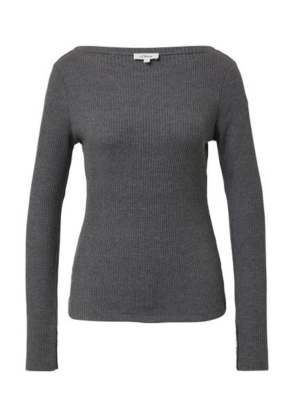 s.Oliver Langarmshirt T-Shirt Geripptes Langarmshirt mit günstig online kaufen