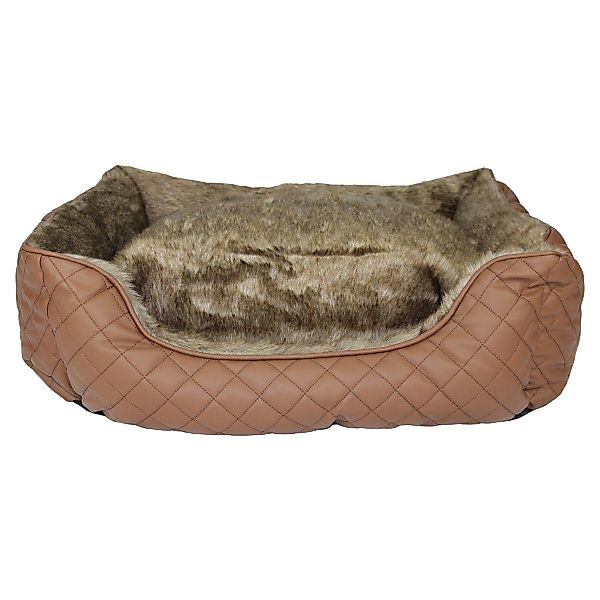 Pettimania Tierbett Hundebett eckig Leder mit günstig online kaufen