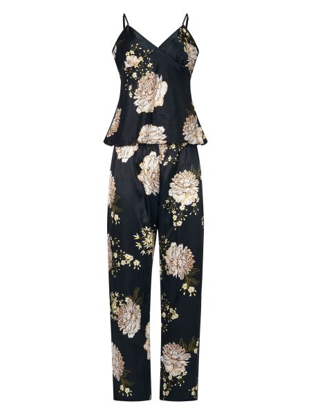 Orchibelle Capri-Pyjama Loungewear mit zartem Blumendruck günstig online kaufen