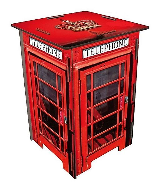 WERKHAUS® Hocker Werkhaus - Photohocker Hocker Telefonzelle London Rot SH82 günstig online kaufen