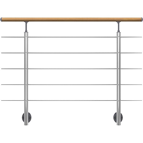 Dolle Geländerset mit Eichehandlauf für Seitenmontage 150 cm FSC® günstig online kaufen