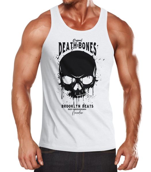 Neverless Tanktop Herren Tank-Top Skull Death günstig online kaufen