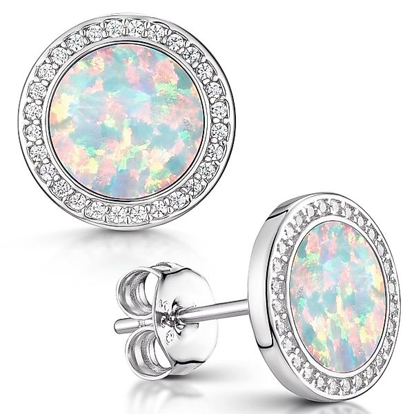 Materia Paar Ohrstecker Damen Ohrringe Opal günstig online kaufen