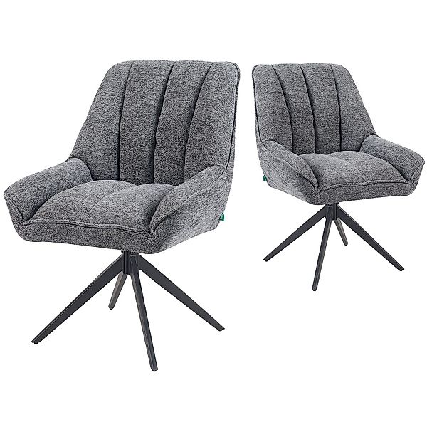 DUBI Möbel Polsterstuhl Mika-Zoe 2er-Set, Federkern, günstig online kaufen