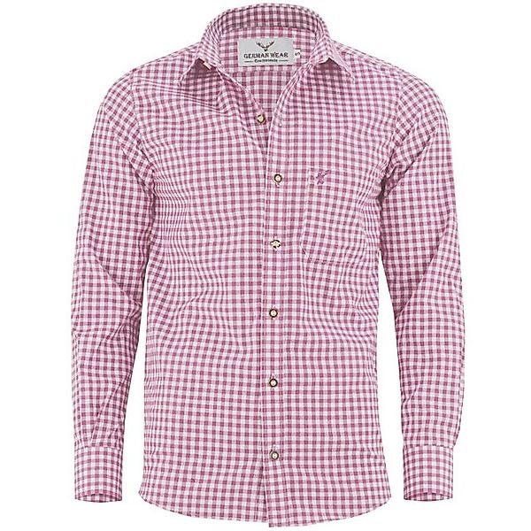 German Wear Trachtenhemd GW1206 Rosa Trachtenhemd ROSA/Karriert Karo Hemd günstig online kaufen