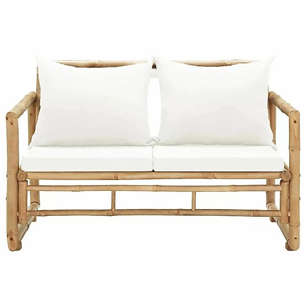 2-sitzer Gartensofa Mit Polstern Bambus günstig online kaufen